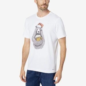 NEW Life Is Good Crusher Bear Premium 100% Cotton Tee